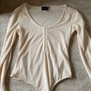 UO Henley Bodysuit Thong